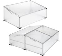 Cassone a letto caldo aiuola rialzata giardino semenzaio caldo serra 102x61cm nu