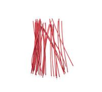 casstaly 1 di rame rosso, 30 pezzi, 24 AWG 10 cm, filo di colore rosso, filo elettronico, doppia testa, 10 x 4,2 x 4,2 cm