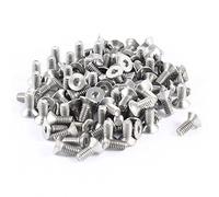 casstaly 100 pezzi 304HC - Viti a fresa esagonale, in acciaio inox, viti a bulloni piatti M2 x 5 mm