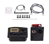 casstaly 1Set ALT1 4 Bande Chitarra Acustica Basso Pickup Preamplificatore EQ Equalizzatore con Sintonizzatore Chitarra EQ Accessori Chitarra Pickup Plastic+Metallo