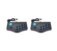 casstaly 2X Controller di Gioco Cablato Game Rocker USB Arcade Joystick USBF Stick per Computer PC Gamepad Console di Gioco