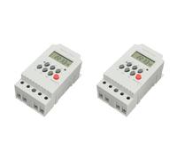 casstaly 2X KG316T-II Microcomputer Su Guida Din Interruttore di Controllo del Tempo di Controllo del Tempo AC 220V 25A DIGITALE INTERRUTTORE Controllo del Relè