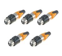 casstaly 3 pezzi impermeabile Xlr microfono plug audio Xlr testa bilanciata testa filettata femmina, facile installazione C