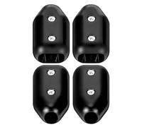 casstaly 4 Fascette per cavi da 5/8 pollici, grandi fascette riutilizzabili e connettori per corda in plastica nera, adatti per corda in nylon da 11 a 12 mm