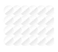 casstaly 55 pezzi CD trasparenti cerchio rotondo disco CD decorazione della parete disco cerchio rotondo trasparente per fai da te ornamento