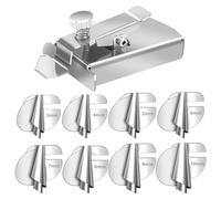 casstaly 9 Piedini per Orlo Arrotolato per Cucire Singer con Guida Magnetica per Cucitura, Piedino Pressore per Orlo Arrotolato 3-10 mm