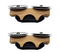 casstaly Campane da dito in legno, accessori per percussioni, cajon, djembe, di canguro