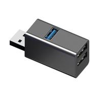 casstaly Hub USB Plug Play Data Hub Anti-Interferenza 3 Porte USB3.0 Expander 3-in-1 Adattatore Hub USB 3.0 Accessorio per laptop Adattatore ad alta velocità 5Gbps per PC Laptop