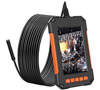 casstaly Macchina fotografica endoscopio industriale 1080P 4.3 Pollici IPS Endoscopio di ispezione dell'automobile tubo lente IP68 impermeabile con 8 LED, 2M