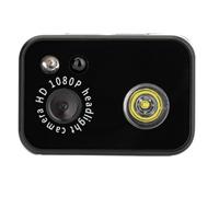 casstaly Mini videocamera a LED 1080P con illuminazione montata testa Videocamere con rilevamento del movimento Registratore di registrazione in loop Video Enforcement