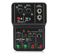 casstaly Mixer Audio Professionale Scheda Audio con Monitor Chitarra Elettrica Live Broadcast Registrazione per Studio Canto Computer PC