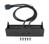 casstaly Pannello frontale da 5,25 pollici Hub USB Dual Port 5Gbps USB3.0 Unità ottica Pannello frontale Scheda di espansione case computer