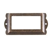 casstaly Porta etichette per cartelle per cassetto da ufficio, 85 x 42 mm, 4 pezzi bronzo