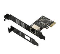 casstaly Scheda di rete PCIE da 5 GB PCI Express X1 a RJ45 Gigabit Ethernet, scheda di rete di servizio 10/100/1000M/2.5G/5G per PC