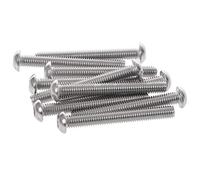 casstaly Viti a testa tonda in acciaio inossidabile, tipo a bulloni a sei pannelli cavi: M6/6 mm. Dimensioni del bullone: M6 x 50 mm. Quantità per confezione: 10