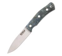 CASSTROM No.10 Coltello da Foresta Svedese, Betulla Riccia Stabilizzata Oceano, Acciaio Inox, Kydex