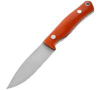 Casstrom No.8 SFK, Orange G10, Stainless/Flat CASS-12830