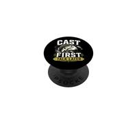 Cast First Talk Pater Pesca Umorismo Grafico PopSockets PopGrip Adesivo