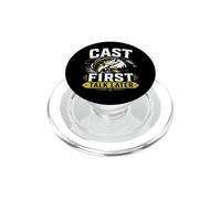 Cast First Talk Pater Pesca Umorismo Grafico PopSockets PopGrip per MagSafe
