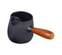 Cast Iron Boiling Kettle - Cast Iron, 600 ml, design durevole | Wooden Handle Heat-Retaining Teapot, Kettle For Home, Office, Dining, Kitchen, Tea Time