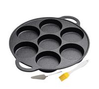 Cast Iron Crepe Pan - Traditional Crepe Maker, Griddle | Even Heat Distribution, Ergonomic Solid Handle, Pre-Seasoned, Durable Utensil, Ideal For Thin, Golden Crepes