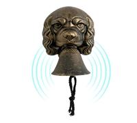 Cast Iron Dog Door Bell, Rustic Dog Shape Welcome Bell, Decorative doorbells With Crisp Sound For Outdoor Garden Porch Front Door Yard Ranch Farm Entryway Cottage Cabin Vintage Hanging Decor Use
