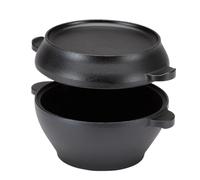 Cast Iron Dutch Pot - Round Oven Pot, High Performance Dutch Oven Cookware with Double Handles for Bread Baking and Slow Cooking, Round Cast Iron Dutch Oven Pot, Sturdy High-Performance Dutch Dutch