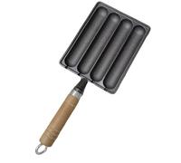 Cast Iron Sausage Pan - Cast Iron 22 x 16 cm | Grilled Sausage Pot Cofortable To Hold Cooking Tool For Induction Cooker Charcoal Stove And Other Stovetops | For Home Kitchen Outdoor Cooking Use