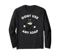 Cast Iron Skillet Funny Dont Use Any Soap Retro Pan Maglia a Manica
