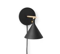 Cast Sconce Applique con Diffusore Nero