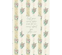 Cast your cares upon him for he cares about you 1 peter 5:7: Floral Journal Notebook