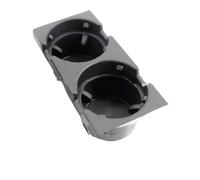 Casta di stoccaggio della console centrale anteriore a doppio foro con supporto per moneta e supporto per tazza compatibile con E46 Serie 1999-2006 Modello 51168217953(Cup Holder)