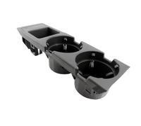 Casta di stoccaggio della console centrale anteriore a doppio foro con supporto per moneta e supporto per tazza compatibile con E46 Serie 1999-2006 Modello 51168217953(1 Set)
