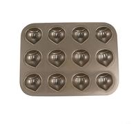 Castagna Forma 12 Cavità Cake Pan Acciaio Al Carbonio Non Bakeware Per Forno E Convezione Forno Cottura Pasticceria