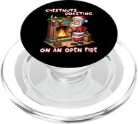 Castagne Arrostire Sul Fuoco Divertente Rude Santa Natale PopSockets PopGrip per MagSafe