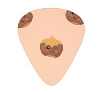Castagne deliziose,12 pezzi di plettri per chitarra, 3 plettri di diverso spessore per chitarra acustica, basso, ukulele