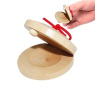 Castagnelle Di Legno, 2 Pezzi Di Castagnoli Di Dito | Castagnelle Di Legno per Ballo Di Castagne, Mini Cartanelle Giocattolo per Bambini Piccoli