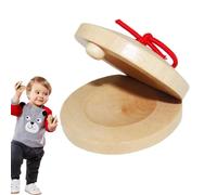 Castagnelle di Legno per Bambini - Divertente Strumento a percussione Manuale, Battaglio di Fenicottero Spagnolo, Giocattolo Ritmo Educativo | Castagnoli in Legno per Dita per Allenamento Musicale
