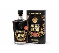 Castagner Amaro Leon 7 Anni - Amaro alle Erbe Aromatiche con Grappa Fuoriclasse Invecchiata in Barrique - 70cl 33% - Liquore Italiano Intenso e Strutturato - Distillato Premium