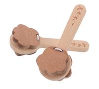 Castagnette a Zampa Animale in Legno 2 Pezzi per Bambini