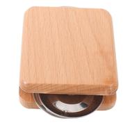 Castagnette Mini in Legno e Metallo per Cajon, Stile Tradizionale | Colore Khaki, Finitura Opaca del Legno, per Danza Folkloristica e Spettacoli Musicali