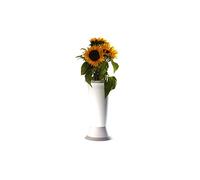 Castagnone Relio & c. sas Vaso per cimitero Jolly con Base diam. cm. 14 h. cm. 35 Colore Bianco