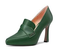 Castamere Donna Alto High Spillo Piattaforma Tacco Heel a Punta Slip-on Pumps da Matrimonio Ufficio Dress 10 CM Heels Verde A 38 EU