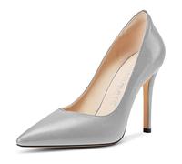 Castamere Donna Spillo Alto High Tacco Heel a Punta Pumps Slip-on Casual Classico 10 CM Heels Grigio 39 EU