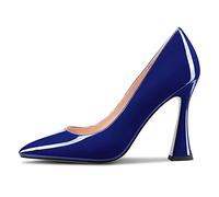 Castamere Donna Spillo Alto High Tacco Heel a Punta Slip-on Pumps Sexy Dress Classico 10 CM Heels Blu Navy 44 EU