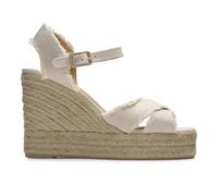 Castañer Bromelia, Sandali con Zeppa Donna, Bianco, 38 EU