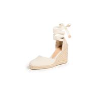 Castañer Carina/8/001 - Espadrillas Donna, Nero (Negro 100) BIANCO 36
