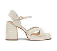 Castañer Sandali con tacco Valle 142 da donna, Blanco., 41 EU