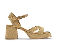 Castañer Vallita/142, Sandali con Tacco Donna, Oro, 37 EU