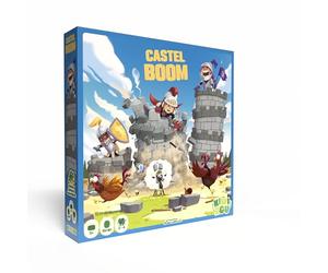 Castel Boom - Gioco da tavolo per bambini | Memoria e Destrezza | 2 a 4 Giocatori | Costruisci Un castello | Da 5 Anni | Kiwizou | Blackrock Games, Blu